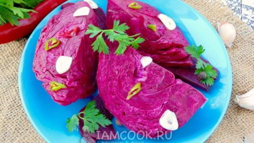 Рецепт капусты по-грузински со свеклой