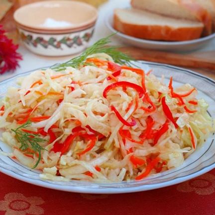 Рецепт Капусты провансаль с болгарским перцем