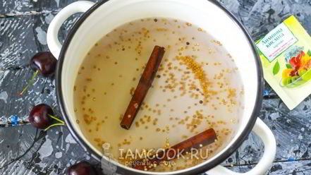 Рецепт маринованной черешни на зиму