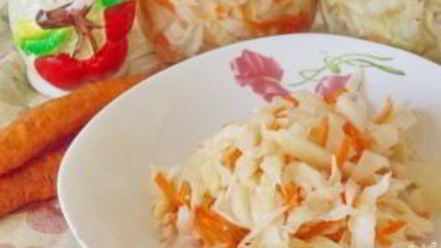 Рецепт маринованной капусты с луком и морковью