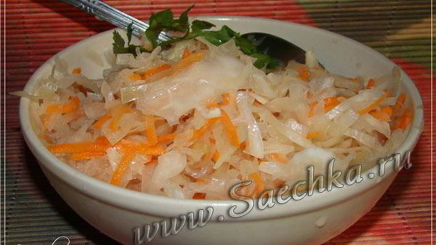 Рецепт маринованной капусты с морковью