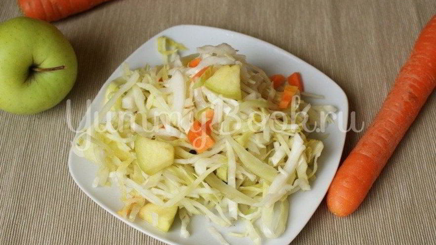 Рецепт маринованной капусты с яблоками