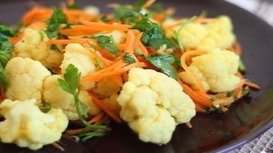 Рецепт маринованной цветной капусты по-корейски
