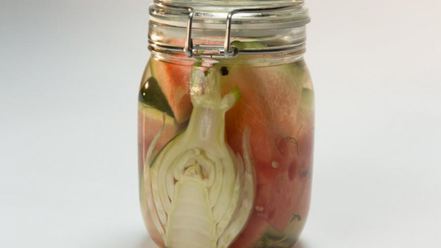 Рецепт маринованного арбуза с фенхелем