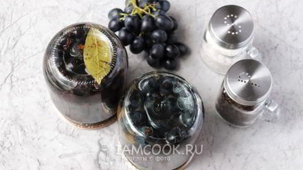 Рецепт маринованного винограда на зиму без стерилизации