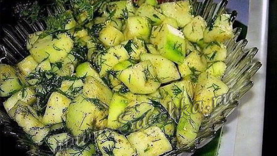 Рецепт маринованных кабачков