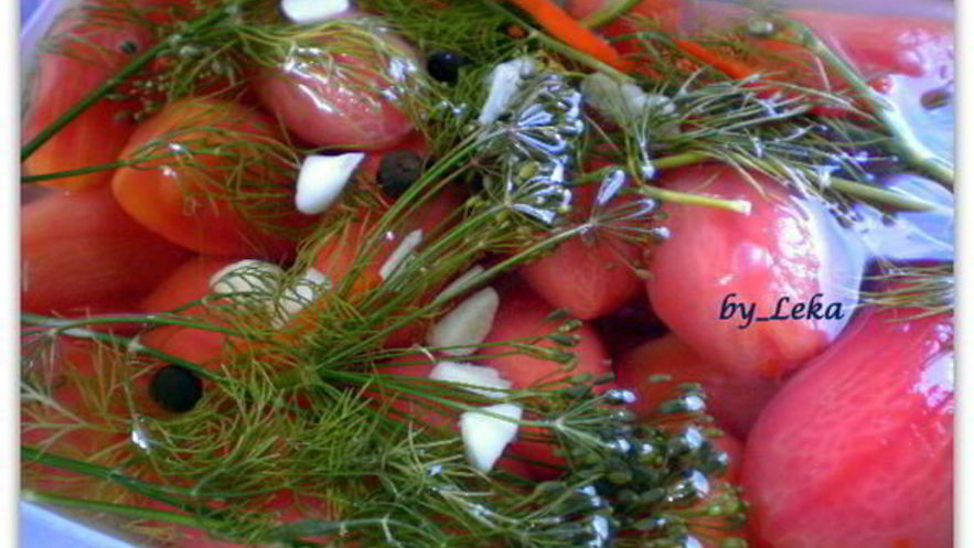 Рецепт маринованных помидоров в стиле ню