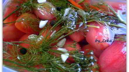 Рецепт маринованных помидоров в стиле ню