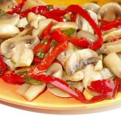 Рецепт Маринованных шампиньонов со сладким перцем
