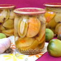 Маринованные зеленые помидоры на зиму