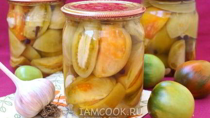 Рецепт Маринованных зеленых помидоров на зиму