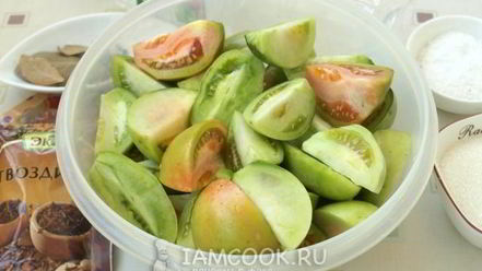 Рецепт маринованных зеленых помидоров на зиму