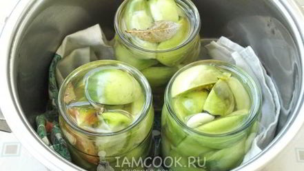 Рецепт маринованных зеленых помидоров на зиму
