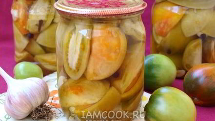 Рецепт маринованных зеленых помидоров на зиму