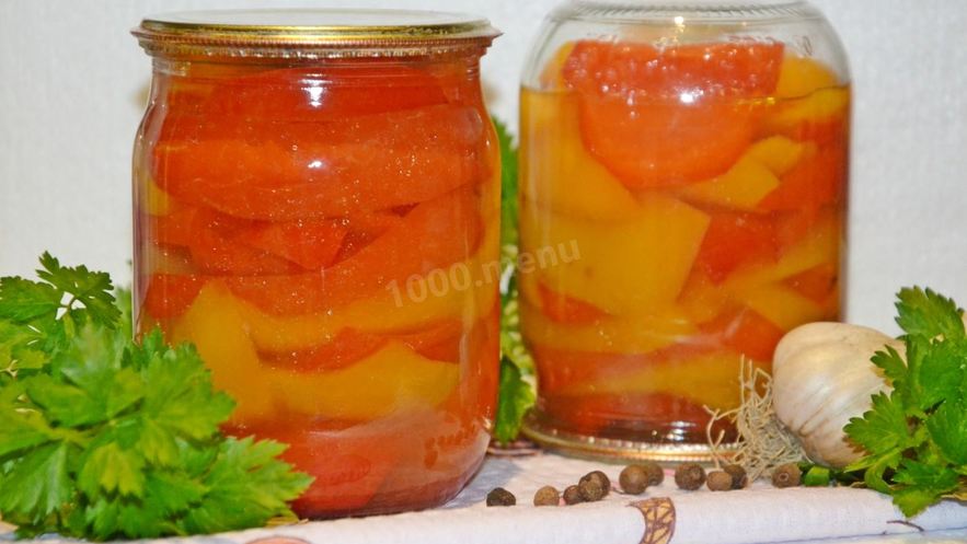 Рецепт перца болгарского на зиму дольками маринованный