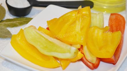 Рецепт перца болгарского на зиму дольками маринованный