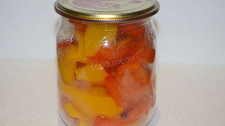 Рецепт перца болгарского на зиму дольками маринованный