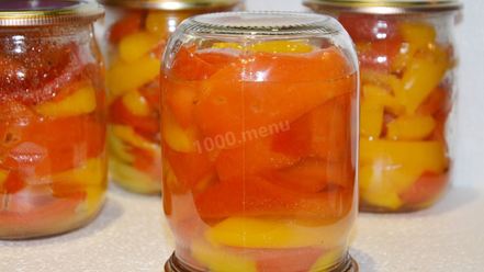Рецепт перца болгарского на зиму дольками маринованный