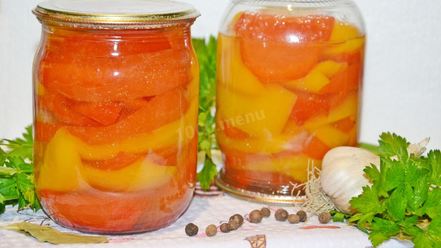 Рецепт перца болгарского на зиму дольками маринованный