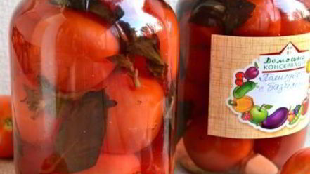 Рецепт помидоров маринованных с базиликом и яблочным уксусом