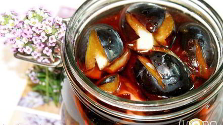 Рецепт сливы маринованной с чесноком