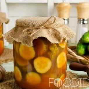 Рецепт Огурцов с кетчупом чили на зиму в литровых банках