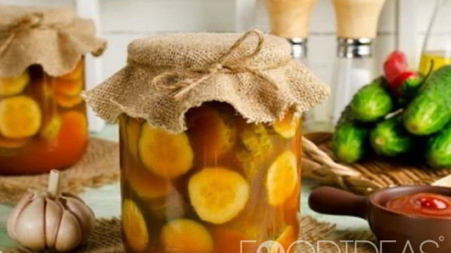 Рецепт огурцов с кетчупом чили на зиму в литровых банках