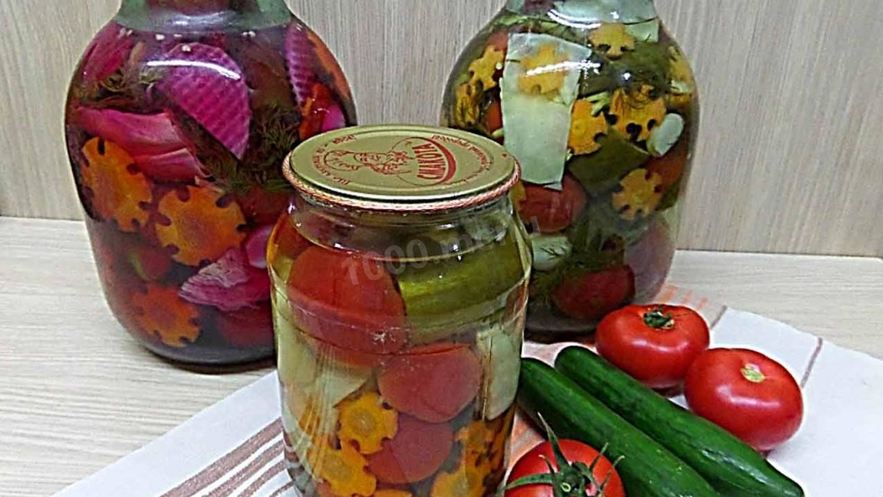 Рецепт овощного ассорти на зиму