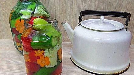 Рецепт овощного ассорти на зиму