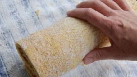 Рецепт бисквитного рулета с повидлом