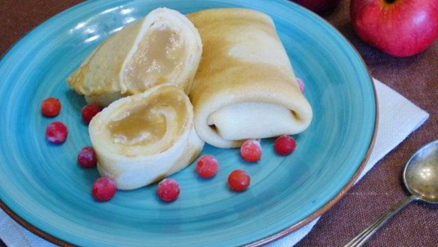 Рецепт блинчиков с повидлом