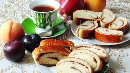 Рецепт сдобного рулета с повидлом