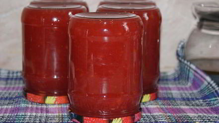 Рецепт яблочного повидла с красной смородиной