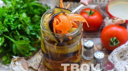 Рецепт рулетиков из баклажан на зиму