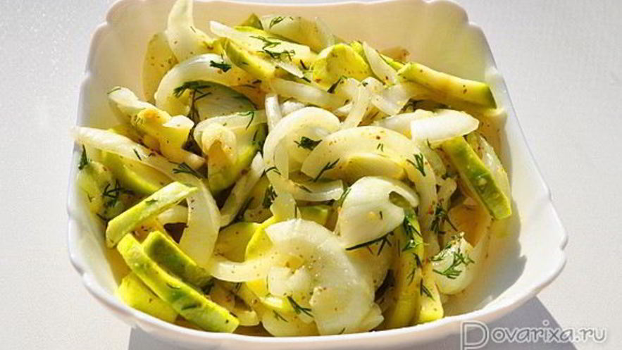 Рецепт малосольных кабачков за 20 минут