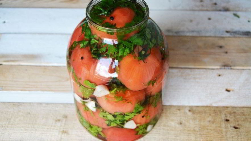 Рецепт малосольных помидоров по-грузински