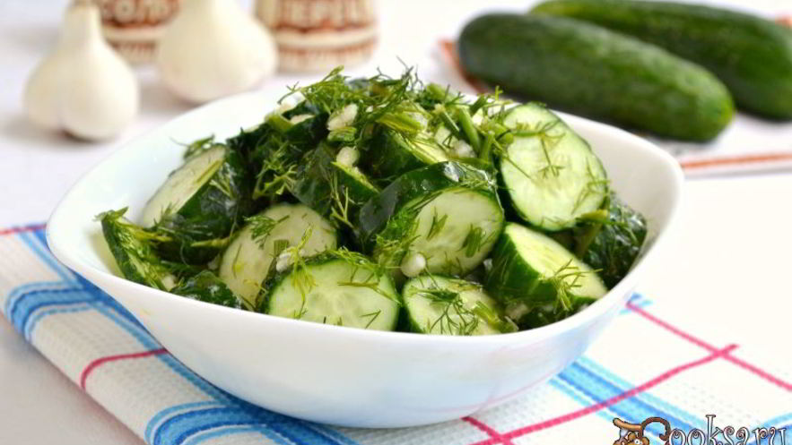 Рецепт острых малосольных огурцов за 5 минут