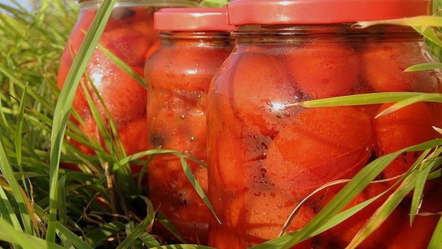 Рецепт помидоров консервированных сладких