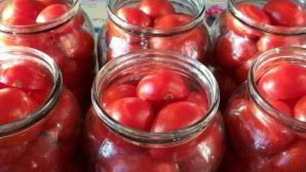 Рецепт помидоров консервированных сладких