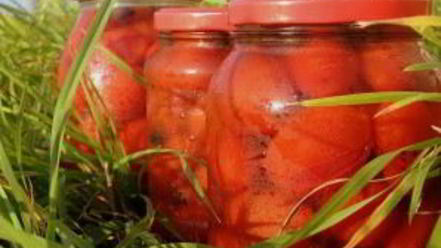 Рецепт помидоров консервированных сладких