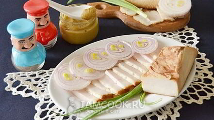 Рецепт сала копченого