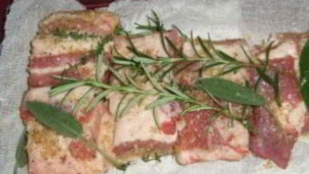 Рецепт сала в марле