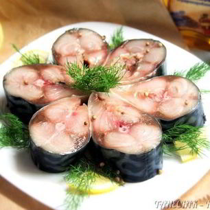 Рецепт Соленой скумбрии сухого посола