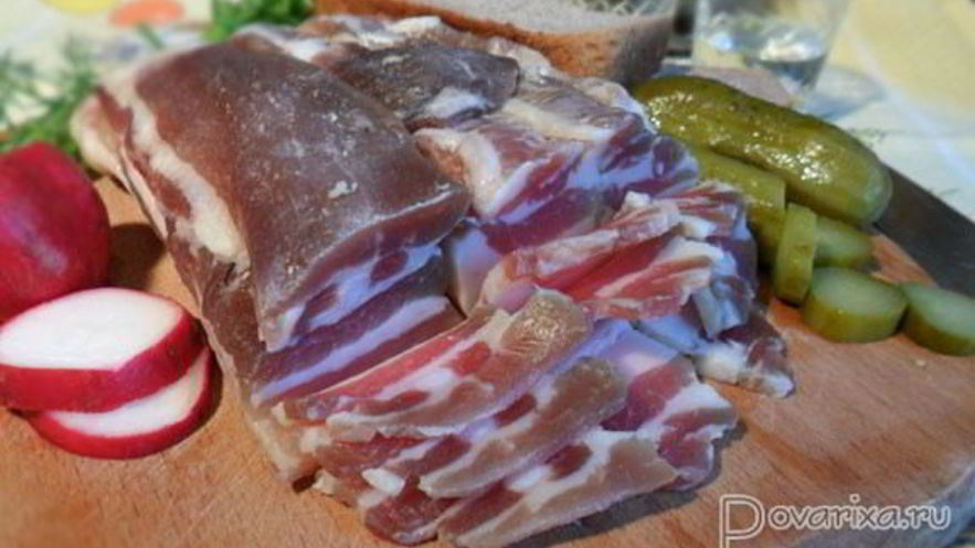 Рецепт соленого сала и грудинка