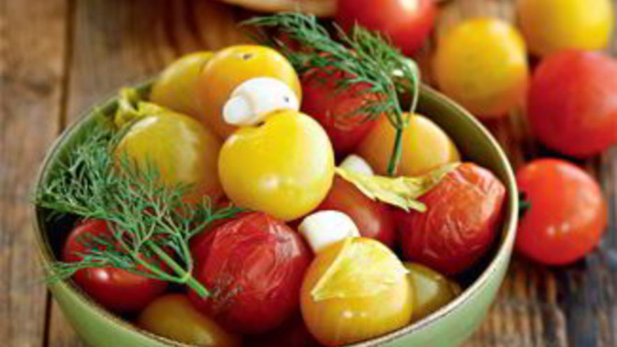 Рецепт соленых помидоров черри