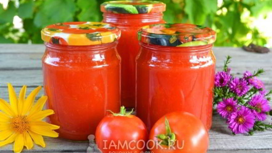 Рецепт томатного сока через мясорубку на зиму