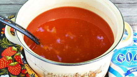 Рецепт томатного сока через мясорубку на зиму