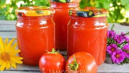 Рецепт томатного сока через мясорубку на зиму