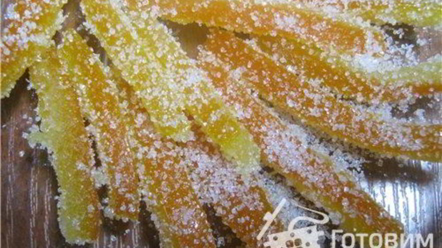 Рецепт апельсиновых цукатов