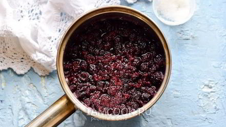 Рецепт ежевичного варенья-пятиминутки